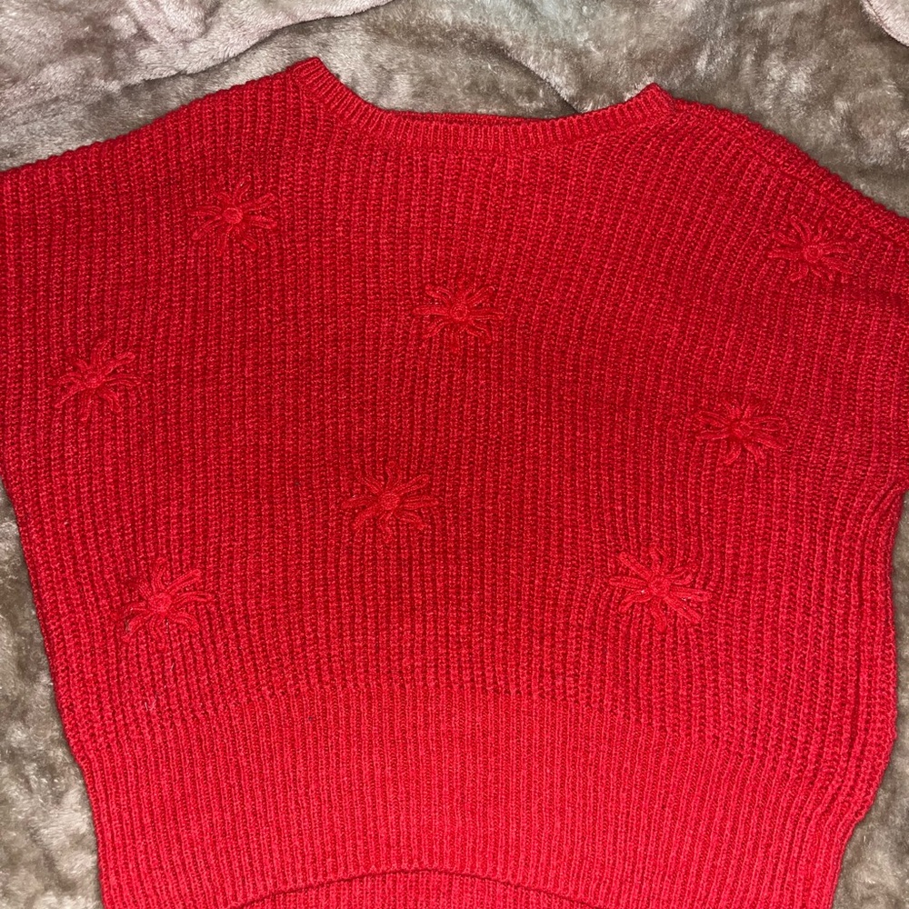Cozy Red/Pink Knit Sweater